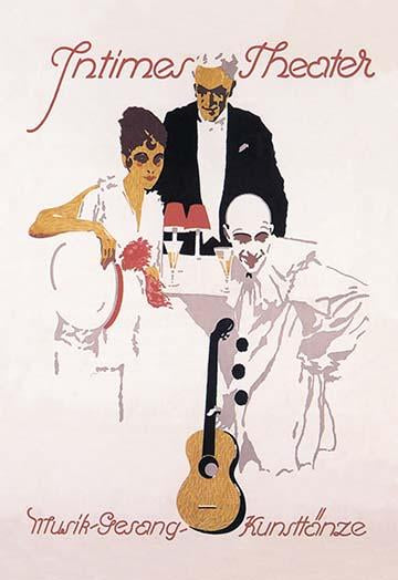 Weimar Era Cabaret Poster Print by Ludwig Hohlwein on a white background.