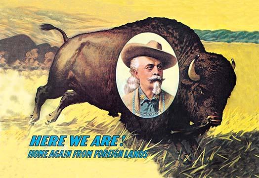 Buffalo Bill Wild West Show Poster Print by Anonymous