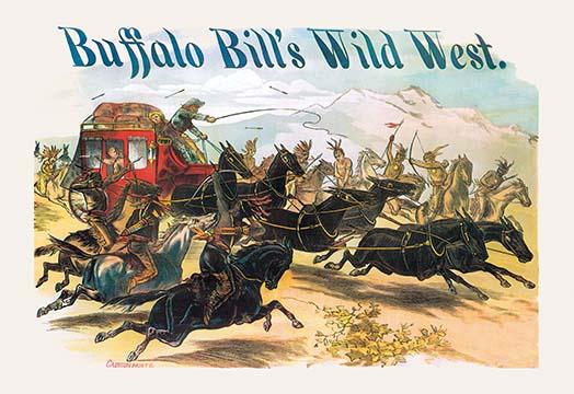 Buffalo Bill Cody Wild West Show Poster Print