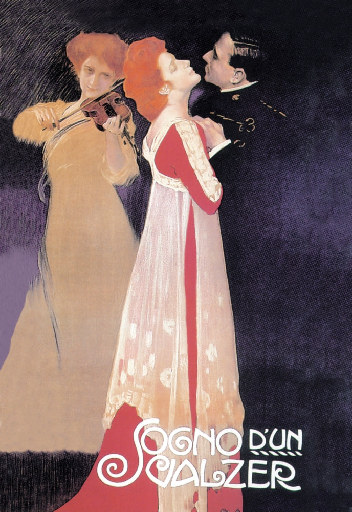 Sogno di un Valzer Poster Print by Leopoldo Metlicovitz showcasing Italian artistry.