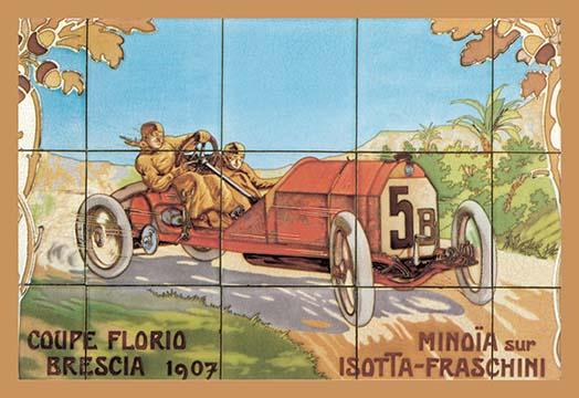 The Coppa Florio Automobile Race Poster Print showcasing vintage racing history.