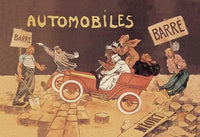 Automobiles Barre Advertising Poster Print by Walther Thor, vintage art piece