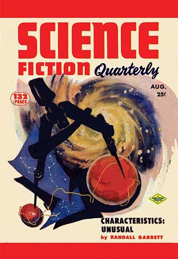Garrett's Characteristics: Unusual Science Fiction Cover Art Print by A. Leslie Ross