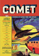 Comet Stories first issue cover art print by Leo Morey featuring a spaceship and humans exiting a spacecraft.