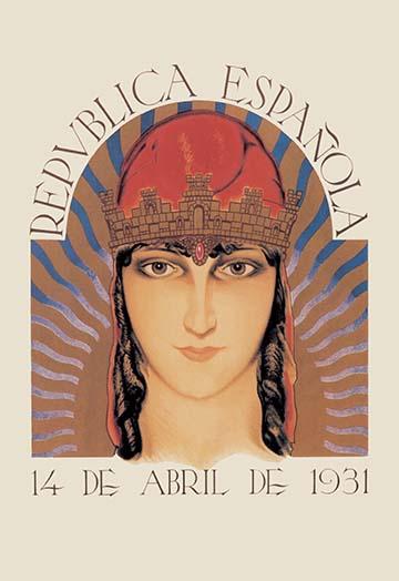 The Spanish Republic Poster Print depicting the Second Spanish Republic.