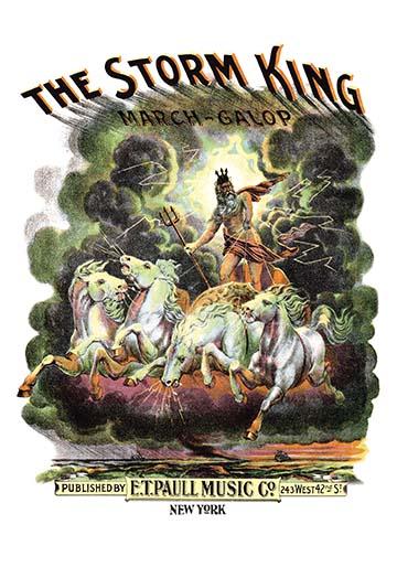 Storm King Poster Print by E.T. Paull depicting Norse mythology.