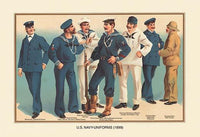 Historical illustration from 'The United States Army and Navy' book, printed on premium paper.