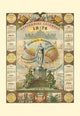 1876 Philadelphia Centennial Celebration Lithograph Poster Print