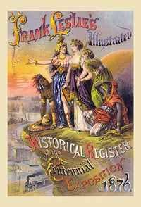 Cover art poster print of the Philadelphia Centennial Celebration by Frank Leslie's Illustrated.