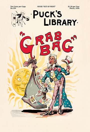 March 1896 Puck's Library Political Commentary Poster Print
