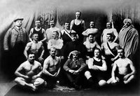 Soviet Union Wrestlers Poster Print showcasing ideal male body shapes.