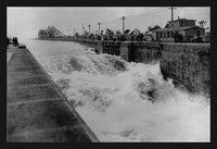 Connecting Lake Superior to Lake Huron Poster Print depicting a historic gate failure.