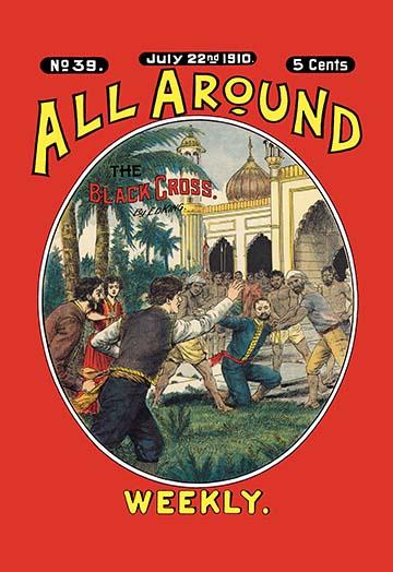All Around Weekly: The Wild Beast Hunters vintage poster print