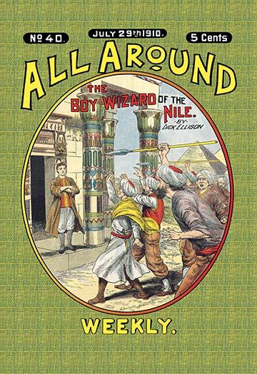 All Around Weekly: The Big Boy Wizard of the Nile poster print depicting vintage boy-centric artwork.
