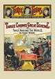 Three Chums: The Great Scheme vintage poster print showcasing 1890s Victorian pulps.