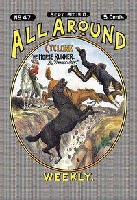 Cyclone, The Horse Runner Poster Print from the 1890s Victorian pulp stories.