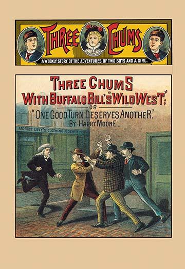 Three Chums: Buffalo Bill's Wild West Poster Print