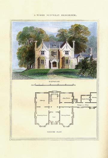 Cottages & Villas of the English Countryside Fine Art Print