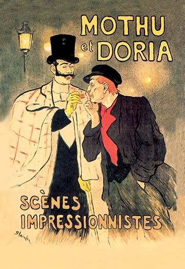 Steinlen's Society Observation Poster Print by Theophile Alexandre Steinlen.