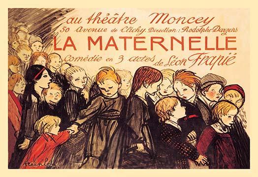 Belle Epoque poster art print by Theophile Alexandre Steinlen, featuring intricate details and rich colors.