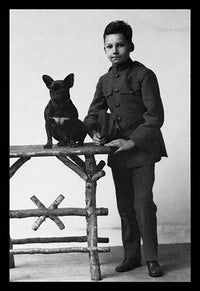Vintage dog poster print featuring man's best friend.