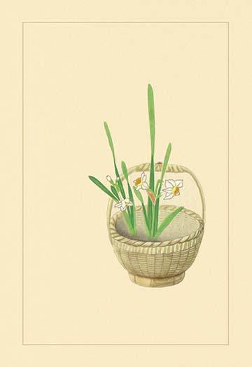 Ikebana flower arrangement poster print by Sofu Teshigawara