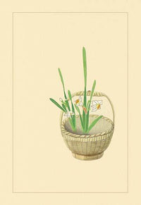 Ikebana flower arrangement poster print by Sofu Teshigawara