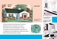 1950s American architectural drawings poster print featuring floor plans and descriptions.