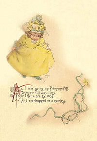 Nursery rhymes art print by Maud Humphrey featuring colorful illustrations