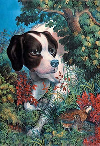 Currier and Ives Poster Print by Nathaniel Currier, vintage American art.