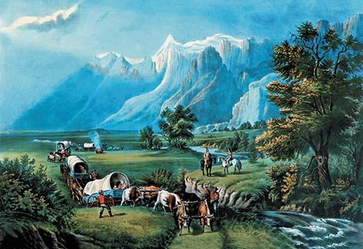 Currier and Ives American printmaking poster print - 18 x 24