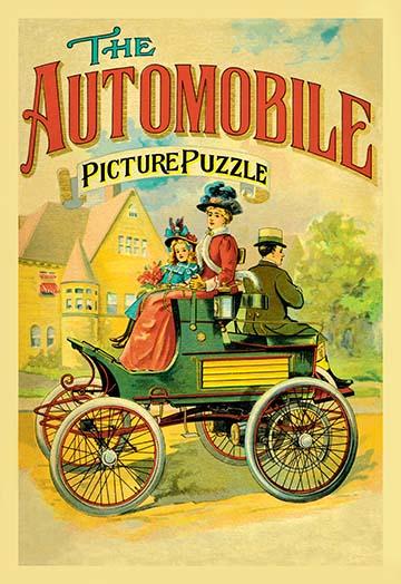Early Automobiles Poster Print featuring Model T and coupes with running boards