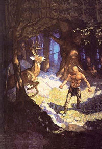 N.C. Wyeth Poster Print showcasing vibrant artistry and storytelling.