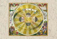 Andreas Cellarius Harmonia Macrocosmica Poster Print showcasing celestial cartography.