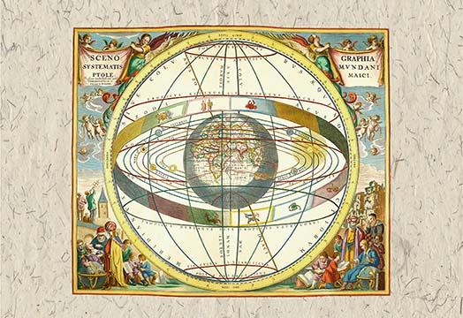 Andreas Cellarius Harmonia Macrocosmica Poster Print showcasing a historic star atlas.