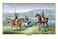 Henry Thomas Alken Sporting Art Poster Print showcasing hunting and racing scenes.