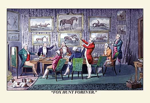Hunting Scene Poster Print by Henry Thomas Alken, showcasing equestrian sports.
