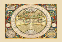 Andreas Cellarius Harmonia Macrocosmica poster print showcasing celestial designs