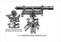 1918 Standard Instruments of Precision Poster Print showcasing vintage engineering tools.