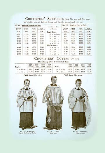 Medieval & Renaissance Church and Clerical Vestments Poster Print