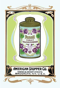 Rexall Violet Talcum Powder Vintage Advertisement Poster Print