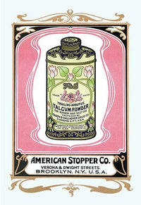 Trailing Arbutus Talcum Powder Poster Print showcasing delicate floral design.