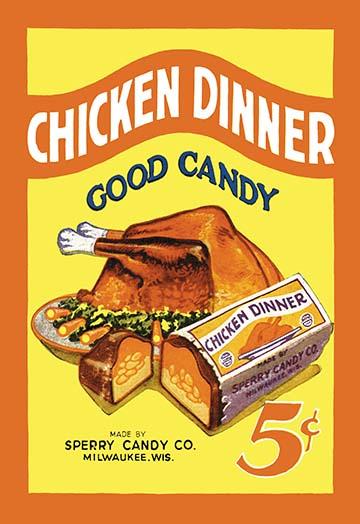 Antique Candy Boxes & Packaging Poster Print showcasing vintage candy designs.