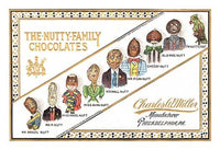 Antique Candy Boxes & Packaging Poster Print displaying vintage candy packaging designs.