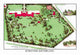 Aerial Views of Landscape Plans poster print by J. Weidermann showcasing a house amidst trees and plantings.
