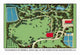 Aerial Landscape Design Views Poster Print by J. Weidermann showcasing a house amidst trees and plantings.