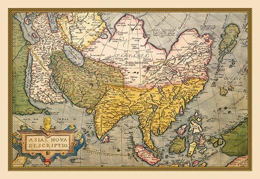 Theatrum Orbis Terrarum poster print by Abraham Ortelius showcasing early cartography