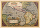 Theatrum Orbis Terrarum Poster Print by Abraham Ortelius showcasing intricate 16th-century cartography.