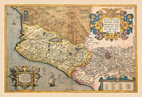 Abraham Ortelius Theatrum Orbis Terrarum Poster Print showcasing early cartography.