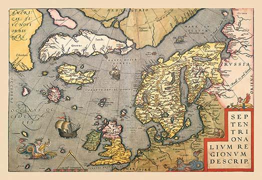Abraham Ortelius Theatrum Orbis Terrarum poster print